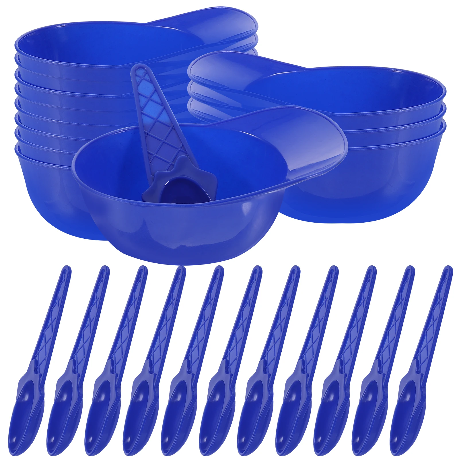 

12 set Blue Hat Ice Cream Baseball Theme Party Supplies Bowls Plastic Dessert Cups Yogurt Pudding Party Supplies Kitchen Dishes
