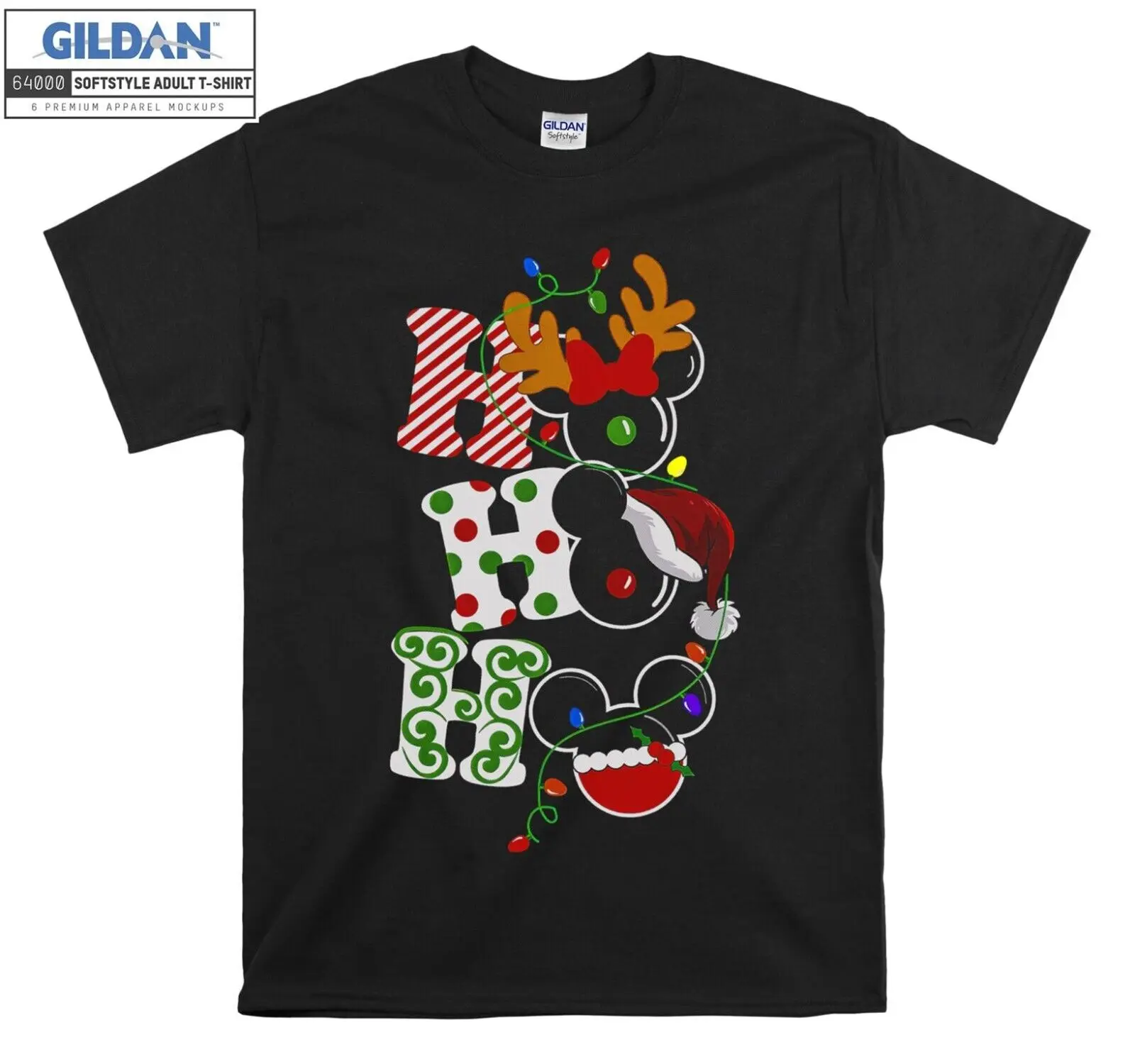 Happy Christmas Santa Claus T shirt F46