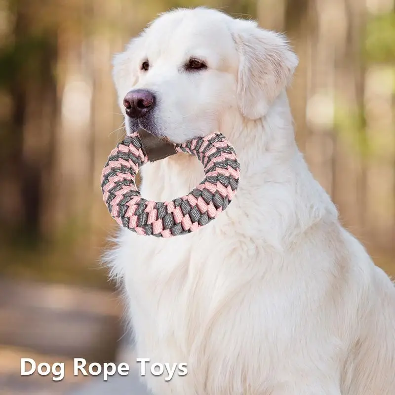 Dog Teeth Cleaning Toy Durable Braided Toy For Puppy Chewable Rope Toy Pet Tooth Cleaner Toy For Small Dog Medium Dogs Large