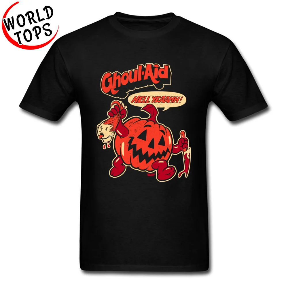 

GHOUL-AID Pumpkin Killer Comic Funny T Shirts Anime Cartoon T-Shirts For Student Teenage Sleeved Fashion Clothing Streetwear