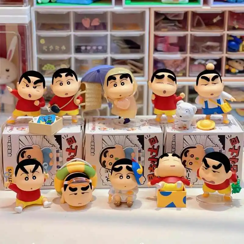 

Genuine 52toys Crayon Shin-Chan Blind Box Vintage Little Potato Series Trendy Figure Desktop Ornament Boys Girls Birthday Gift
