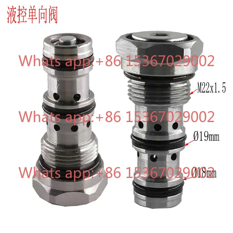 Quick change cylinder valve core, hydraulic valve, hydraulic control check valve YDF10 thread valve