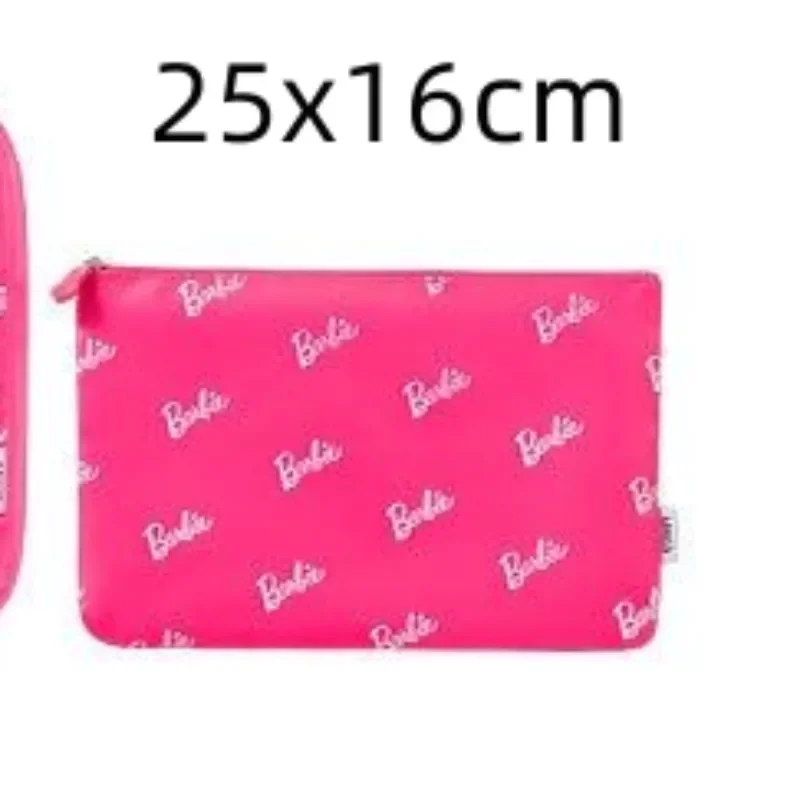 Anime Miniso Barbie Storage Bag Cartoon moda donna abbigliamento portatile Shopping Bag Kawaii Casual borsa cosmetica di grande capacità