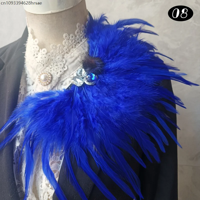 ريشة بروش فستان بتصميم حالم بروش دبوس فستان الجينز الخصر اكسسوارات ملابس رقص كرنفال المرحلة حفلة الكتفية #3