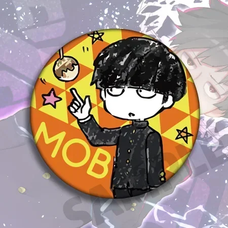 Reigen Arataka Mob Shigeo Kageyama Popular Anime Graffiti Badges Anime Badges Set Dimple Mob Pin Anime Lapel Pins for Backpacks