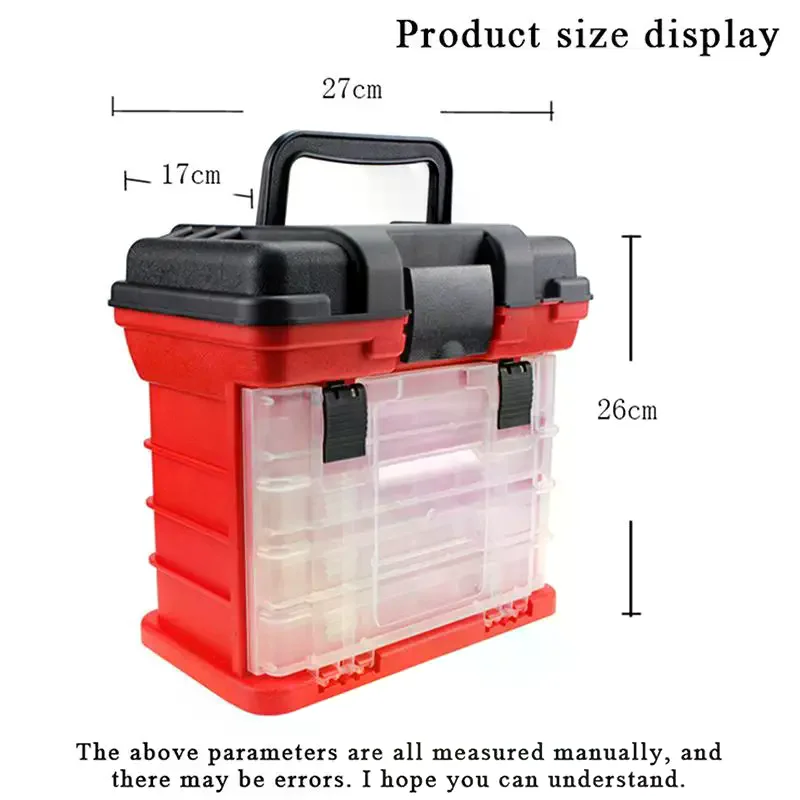 

Multifunction Fashing Tackle Box Lure Accessory Storage Hand Box Angling Tool Case Fishing Tool Box Storage Box