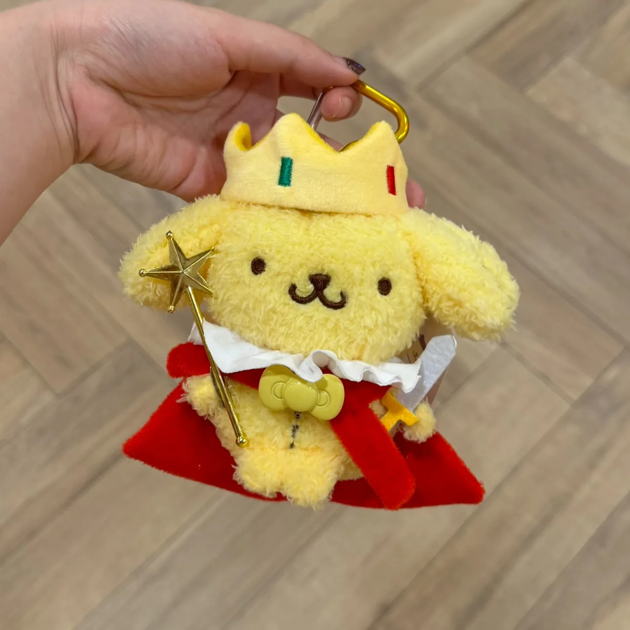 Pom Pom Purin Sanrio Wearing A Crown The Little Prince Different Costumes Plush Stuff Toy Schoolbag Pendant Birthday Gift Friend