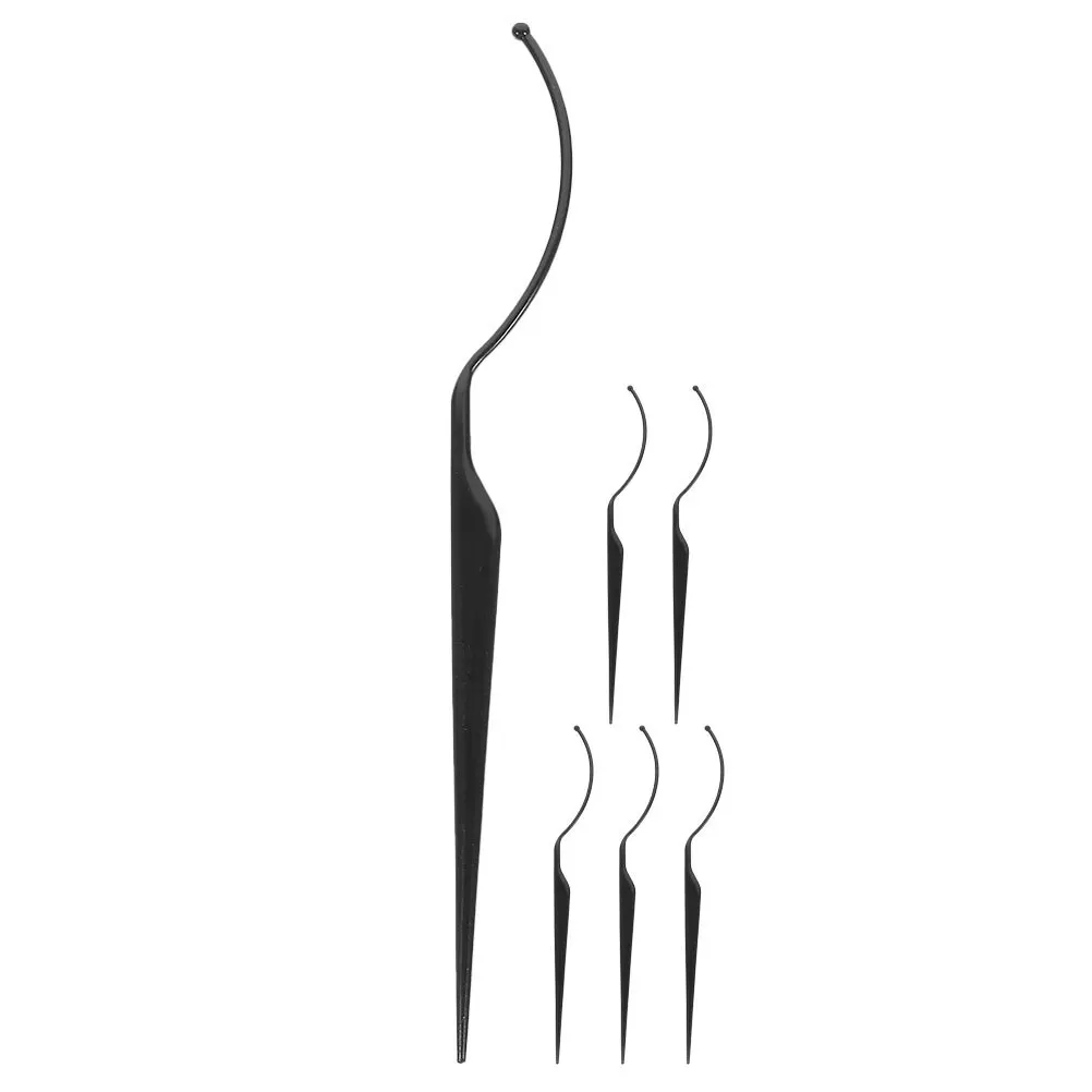 6Pcs False Eyelash Display Stick Acrylic Holder Reusable Lash Organizer Display Tool Portable Beauty Accessory
