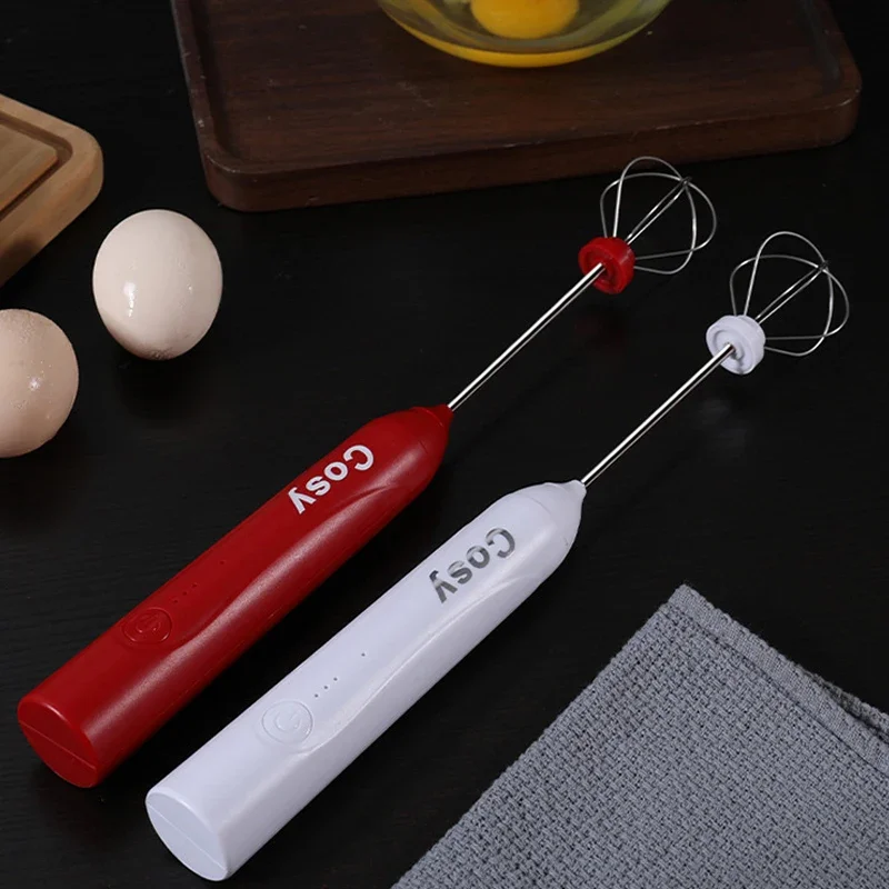 Portable Wireless Rechargeable Milk Frother High Speeds Mixer whisk