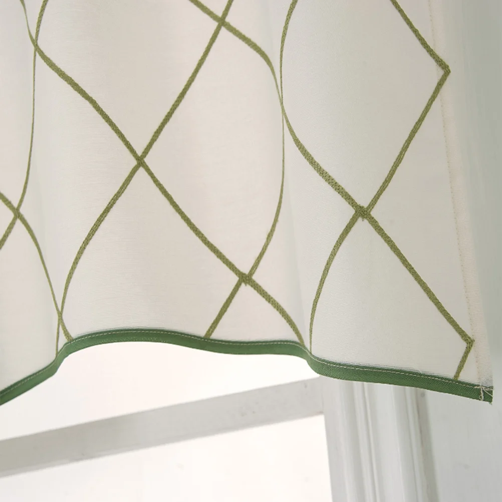 

Short Curtain Geometric Design For Kitchen Bar Cabinet Window Curtain Household Decor Curtains Home Textile