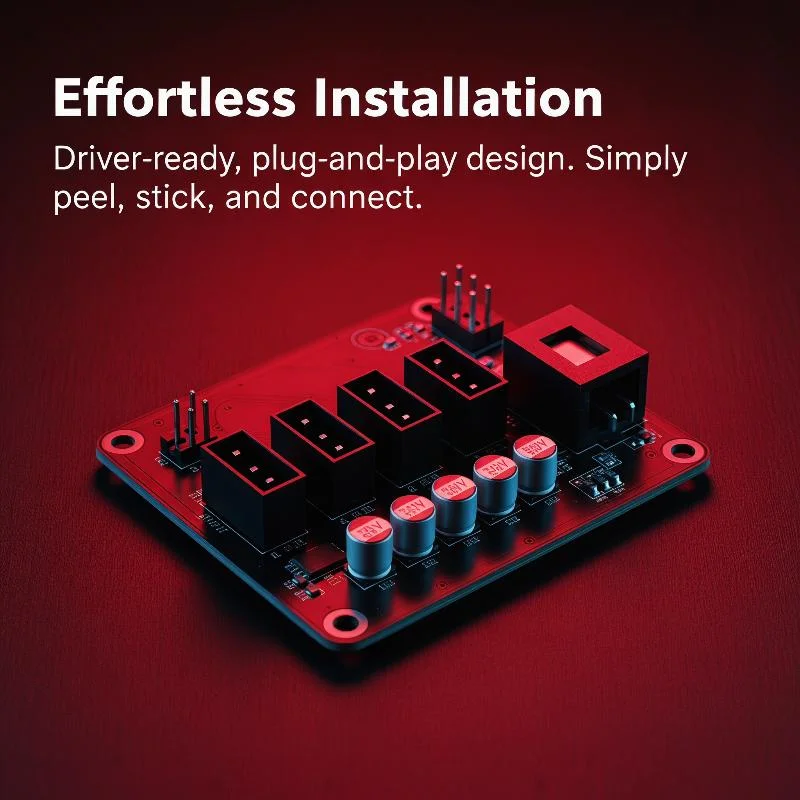 4 Pin PWM Fan Hub Splitter 1 To 5 Way Splitter With 40cm Cable Hub Molex Power Supply For Desktop PC Case Cooling Fans