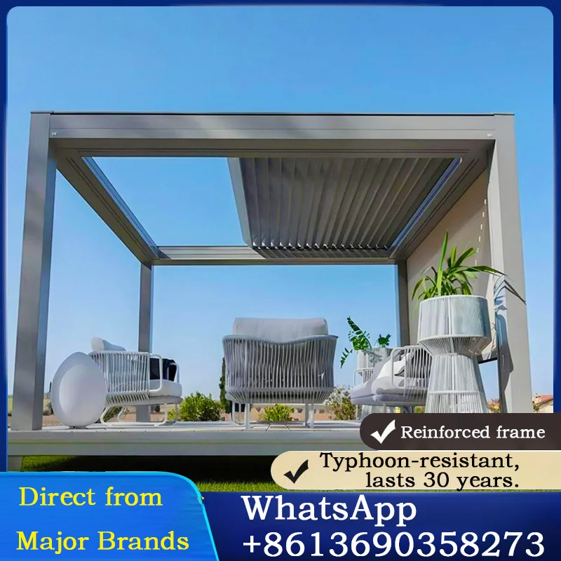 Outdoor Pergolas Folding Pergola Pergola Canopy Bioclimatic Pergolas Pergolas For Terraces Sun Roon Garden Decorations Home Roof