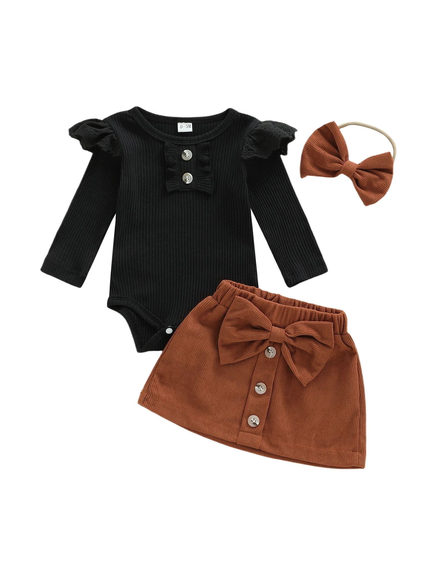 

Комплект из 2 предметов для маленьких девочек: топ с цветочным принтом, штаны с рюшами и подходящая повязка на голову, весенний наряд для маленьких девочек