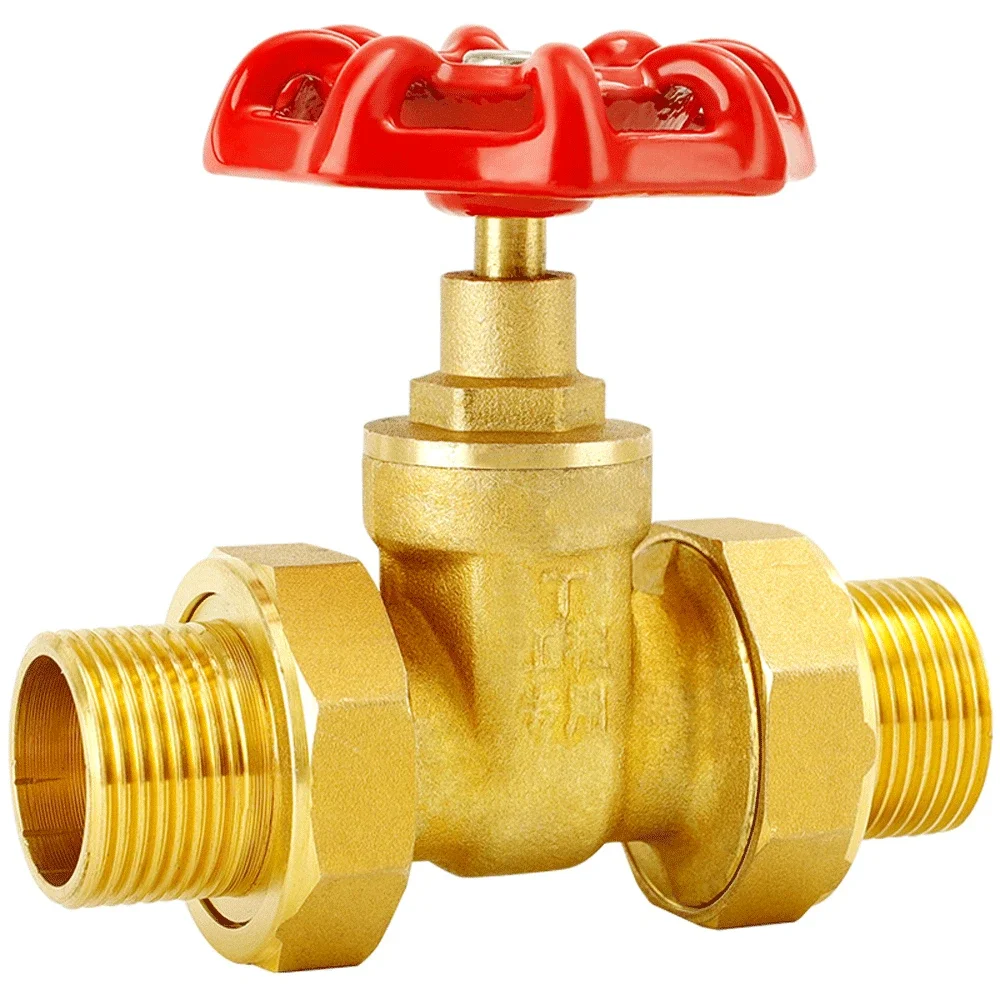 

Thickened Male To Thread Gate Valve Union Pipe Fitting Water Meter Tap Tube Brass 1/2" 3/4" 1" Connection