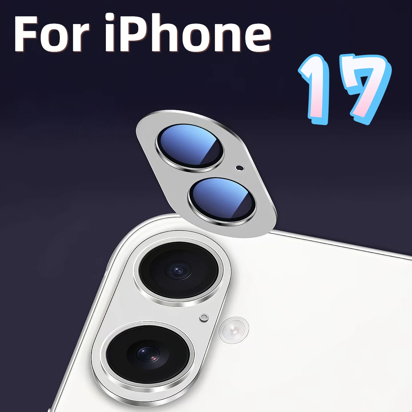 Matte Armor Metal Camera Guard Cover for iPhone 17 Rear Cameras Full Coverage Lens Protector