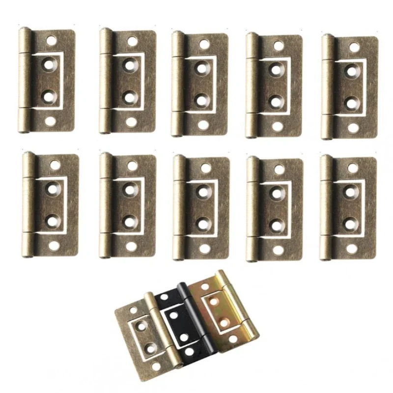 4 قطعة 21X38mm خمر المعادن بعقب المفصلي أربعة حفرة صندوق مجوهرات خشبي المفصلي تركيبات دمية الخشب الباب بعقب المفصلي الأجهزة مسمار