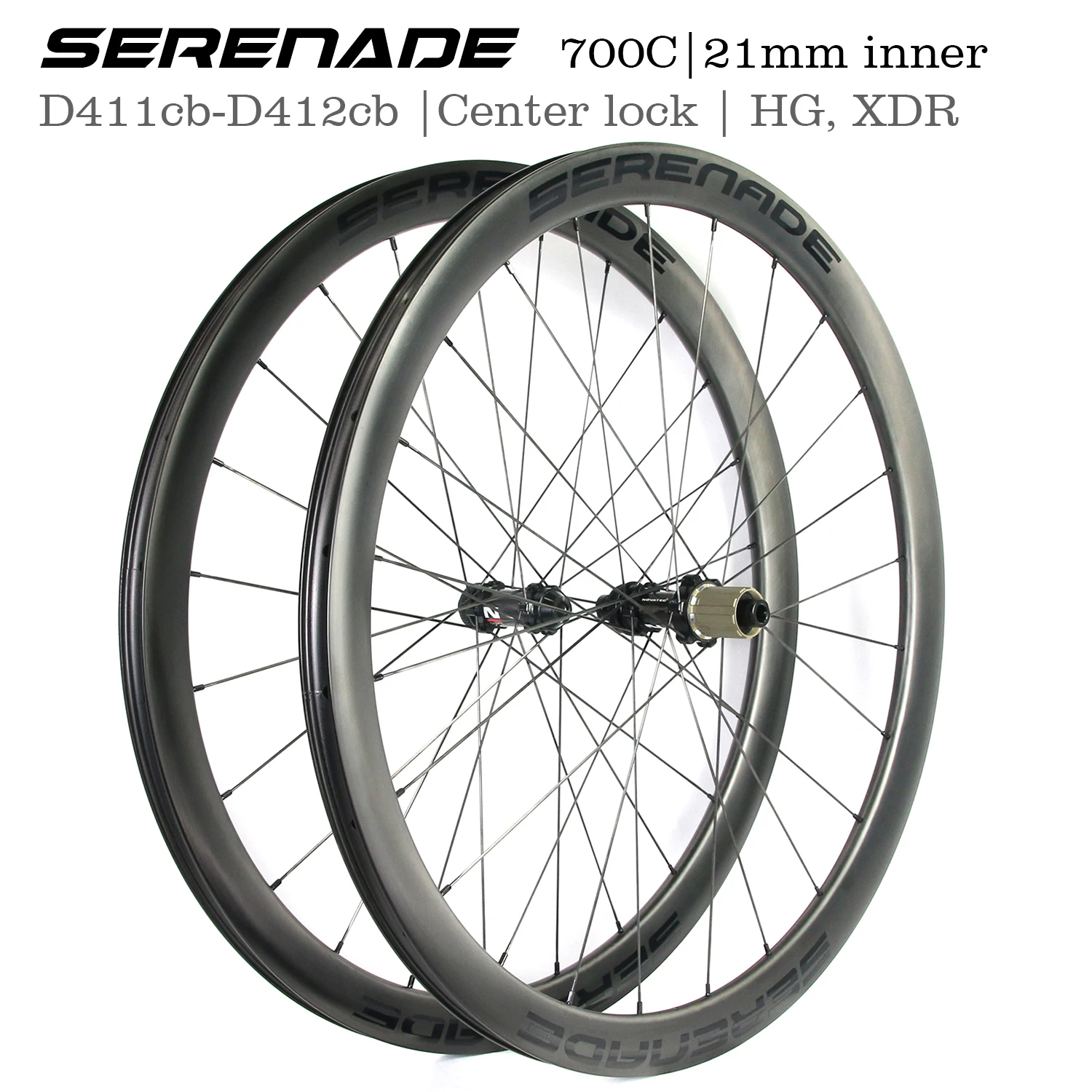 

Serenade Ultra Light Carbon Fiber Bicycle Wheelset 28 Clincher tubeless Rims Road Bike Wheel UD Paintless Novatec D411CB D412CB