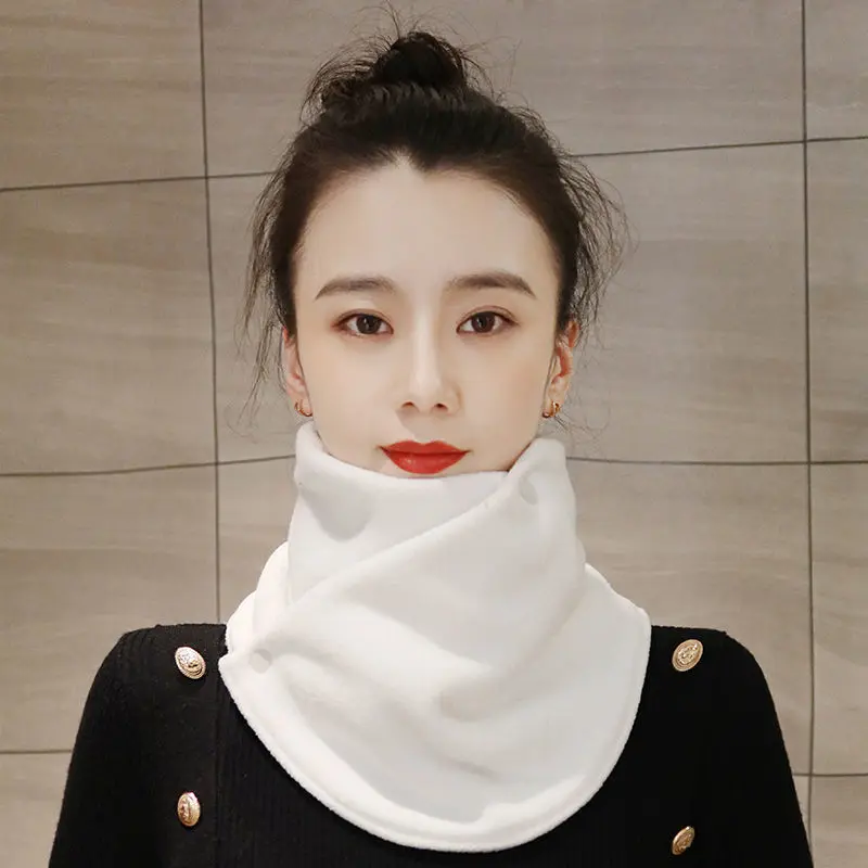 Designer Brand Women Winter Ring Scarf Fleece Neck Warmer Cowl Collar Circle Scarves Outdoor Warm Infinity Scarves Skiing Bib