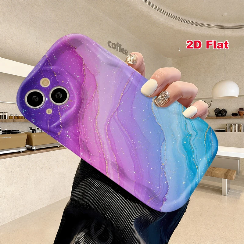 2D Flat Soft Silicone Phone Case For iPhone 17 Pro Max 16 18 Pro 13 11 15 14 Plus 12 17 16E 17Promax Shockproof Transparent Funda Cover