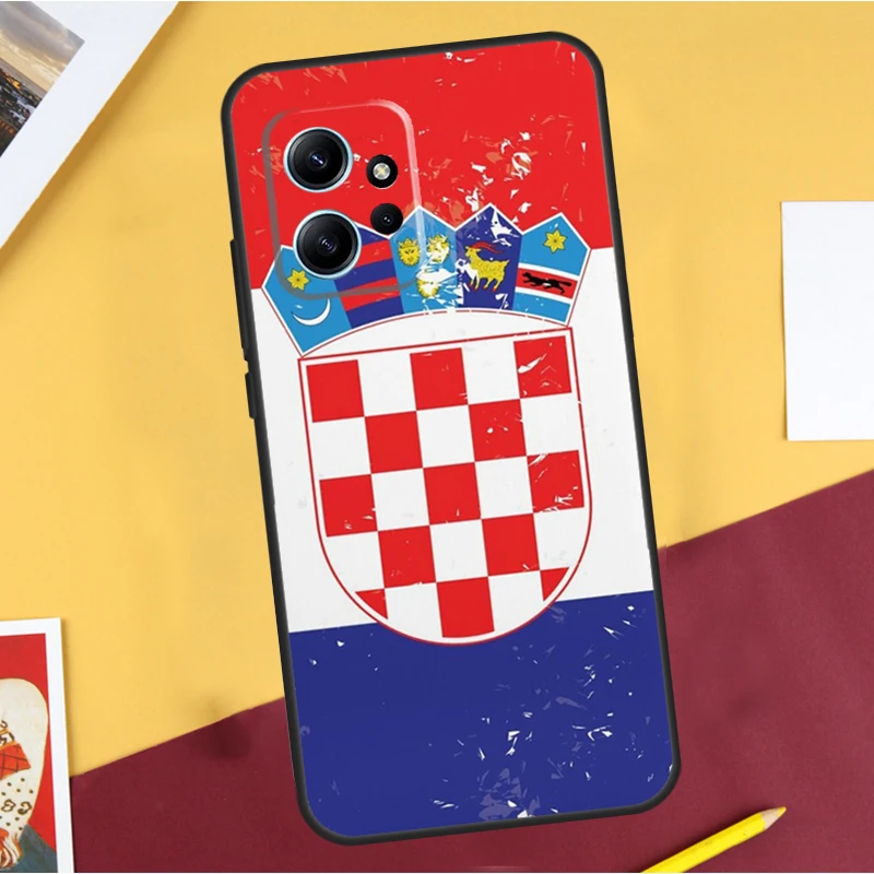 Croatia Flag Cover For Xiaomi Redmi Note 12 11 10 8 9 Pro Note 12S 11S 10S 9S Redmi 12 9C 10C 12C Case