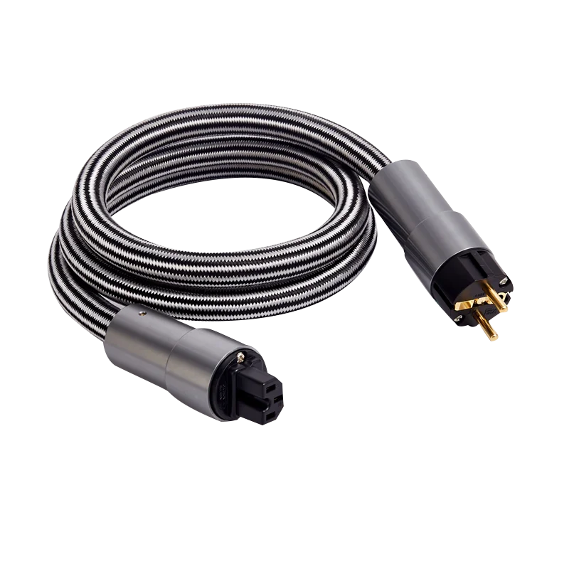 Krell4 generation hifi power cable copper silver mixed conductor US / EU pure copper gold-plated plug