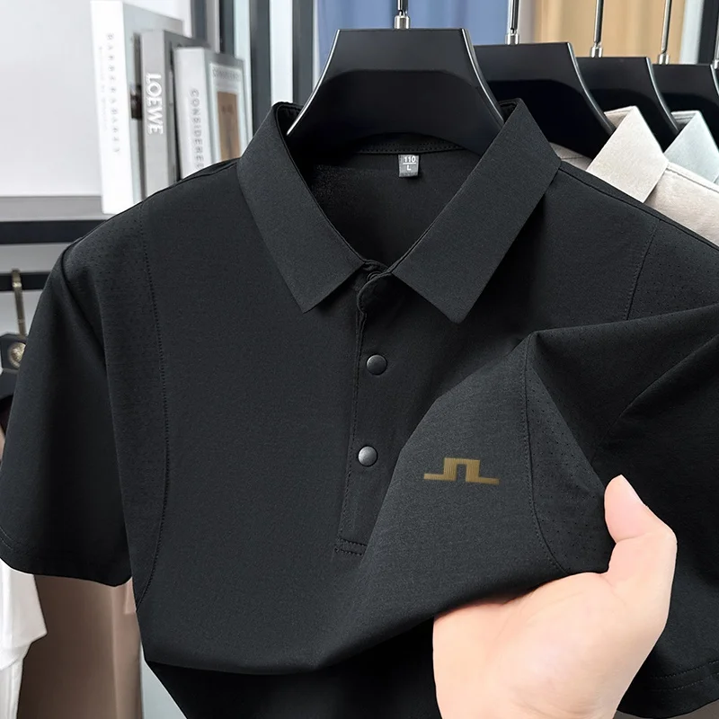 

Designer Edition Men Summer New Short-Sleeved Polo Shirt Lapel Button Embroidery Comfortable Breathable Hot-Selling Men's Wear