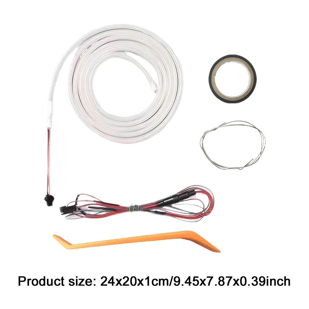 LED السيارات الاستشعار الذيل شرائط مصباح ذاتية اللصق سيارة جذع المحيطة الإضاءة قطاع متعددة الوظائف لسيارة سيدان SUV هاتشباك لاقط #5