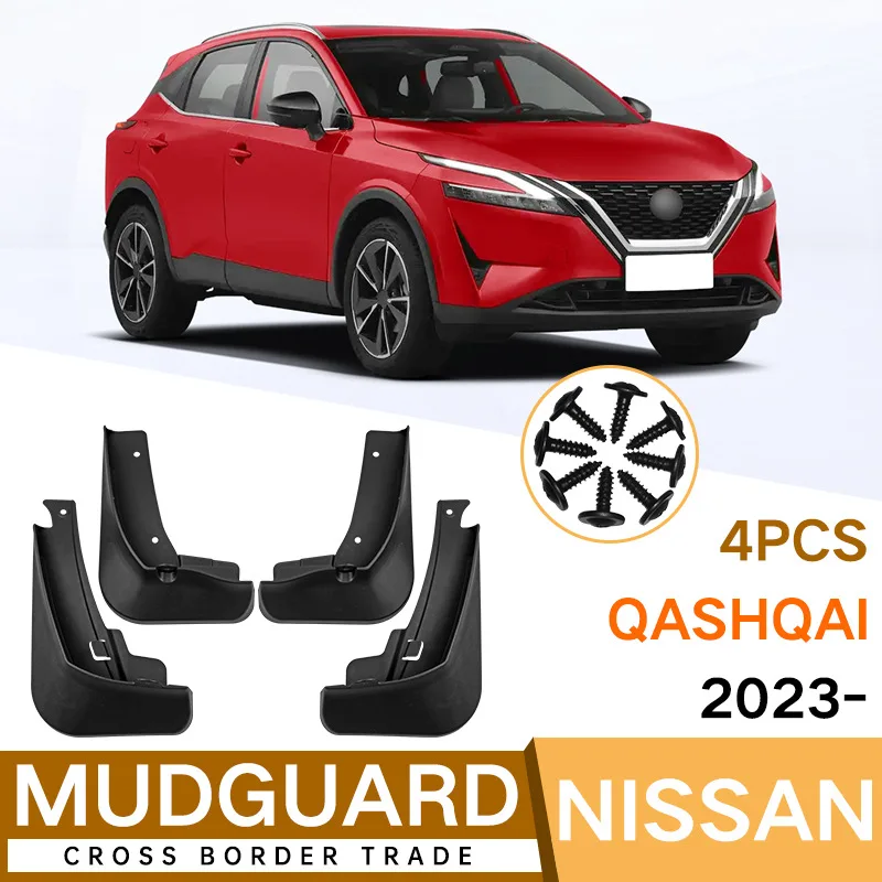 for Nissan Qashqai J12 2023 2024 Accessories Mudguards Upgrade Anti-splash Guards Front Rear Wheels Fender Mudflap Car Styling