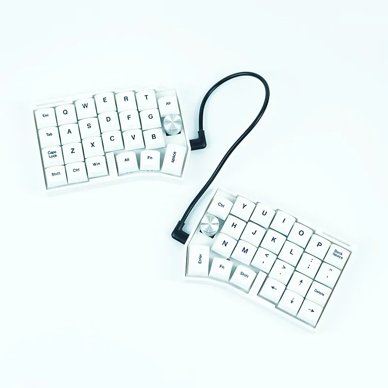 Worne Wired Split Keyboard Kit Customized RGB Hot Swap Ergonomics Single Mode Split Keyboard for VIAL Left Right Hand Keyboard