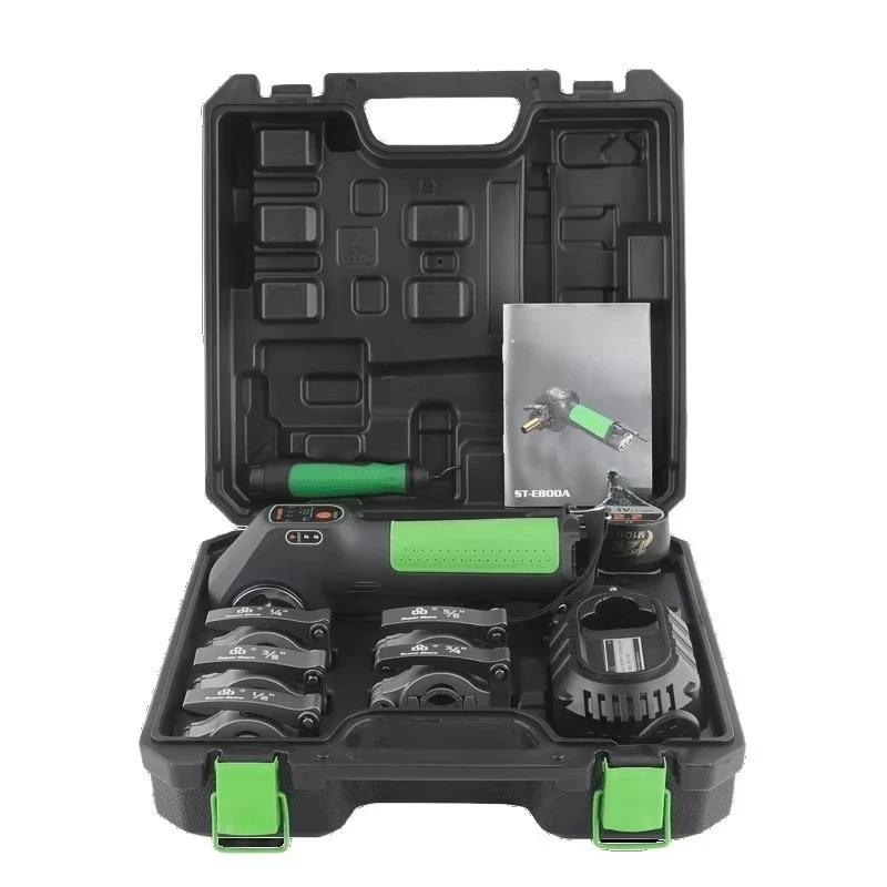 Electric Copper Pipe Flare Tool ST-E900A, Lithium Battery Portable Expander 4-14mm, Easy for HVAC Refrigeration Plumbing