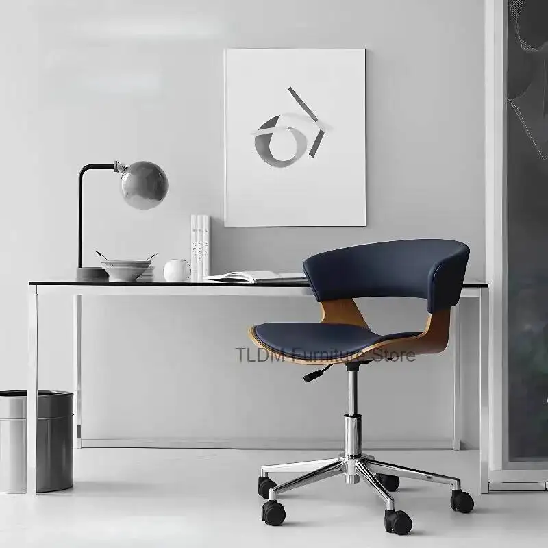 Backrest Chairs Luxury Home Desk Chair Office Computer Light Luxury Light Chair Bedroom Chairs Comfortable Sitting Swivel Chairs
