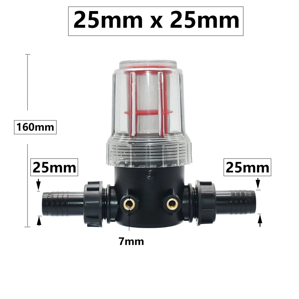 شفافة 60 شبكة غرامة الترشيح تصفية المياه مع 20 مللي متر ، 25 مللي متر الشائكة أدوات الزراعة حديقة الري تصفية 1 قطعة