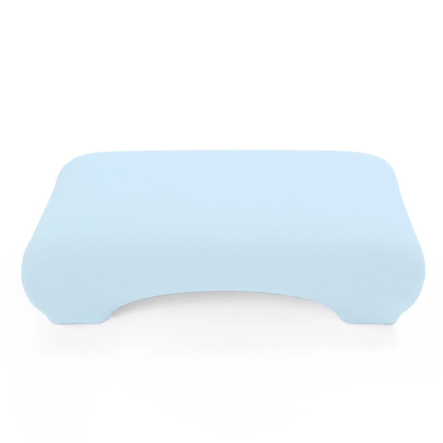Light Blue Memory Foam Cervical Pillow Ergonomic Contoured Neck Support Cushion for Side Back Stomach Sleepers Bed Sofa Office