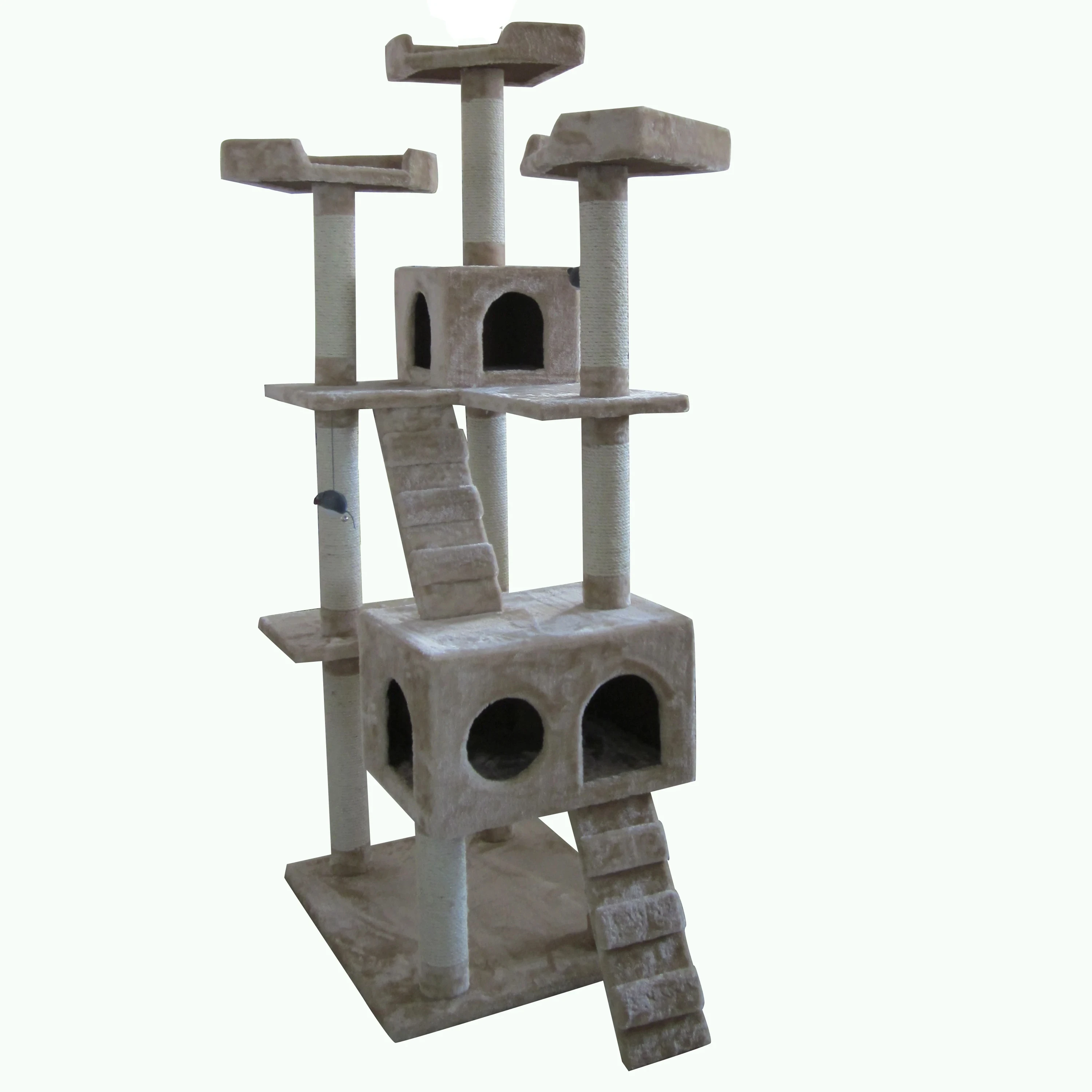 In Economical Cat Tree&Sisal Covered Posts Large Cat House