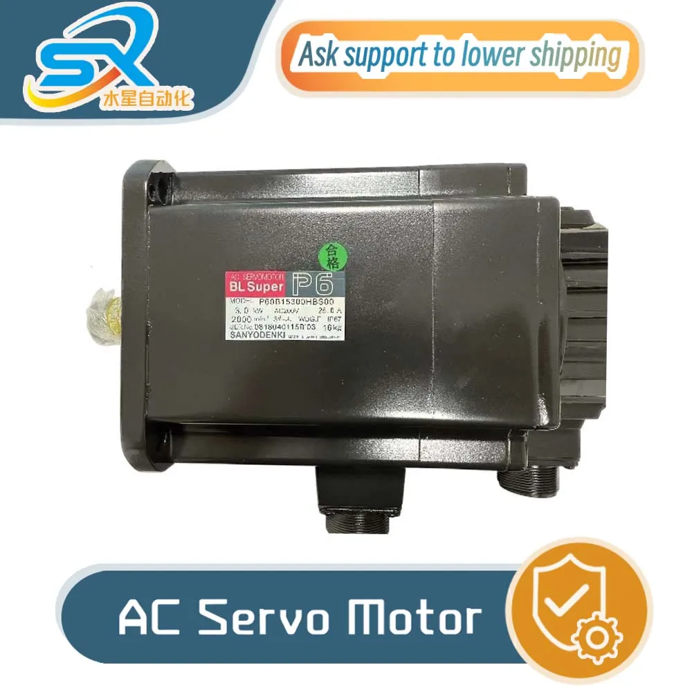 

P60B15300HBS00 Серводвигатель переменного тока Sanyo 100 Вт, работающий в хорошем состоянии Предоставьте видео для проверки фабрики, договорная распродажа