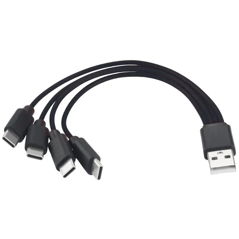 NEW SALE 1Pcs 4 In 1 Multi-USB C Splitter Charging Cord For Huawei Tablet Laptop PC USB Type C Fast Charging Data Cables - Image 4
