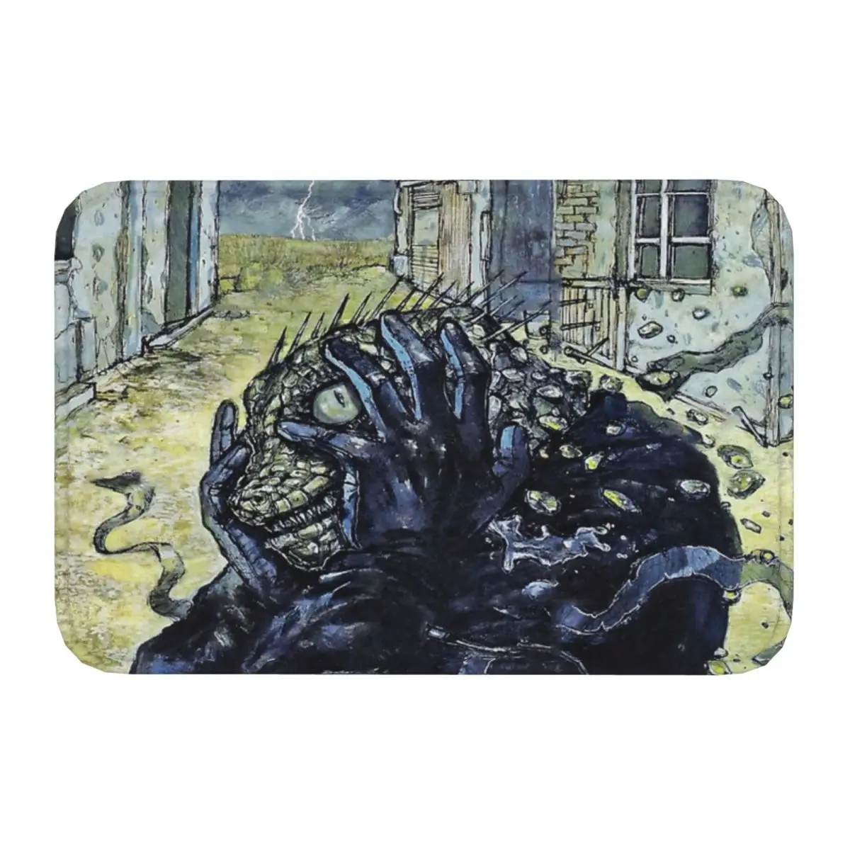 Dorohedoro Kaiman Kitchen Non-Slip Carpet hayashida Bedroom Mat Entrance Door Doormat Floor Decor Rug