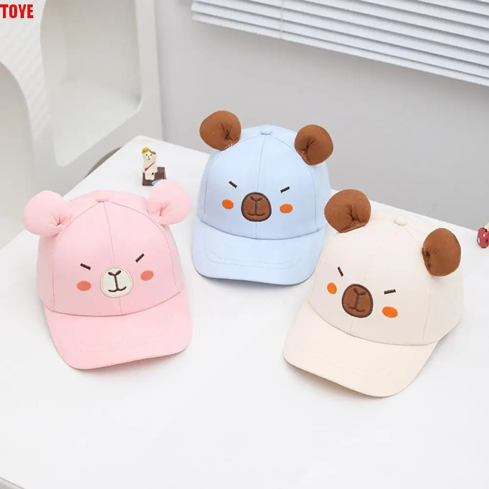 

Adjustable Breathable Capybara Peaked Cap Cotton Thin Children Baseball Hat Polyester Korean Style Baby Sunscreen Hat Outdoor