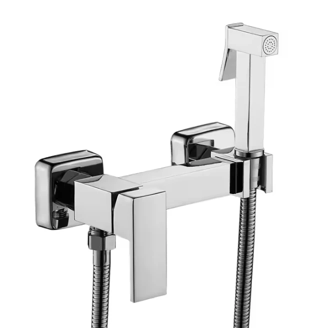 

Wall-mounted Horizontal Bathroom Bidet Eco-friendly Brass Hand-held Toilet Companion