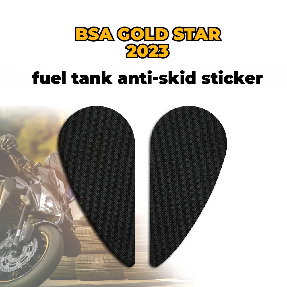 สำหรับ BSA แผ่นสติกเกอร์ป้องกัน2023รูปดาวสีทองแผ่นสติกเกอร์ถังน้ำมัน stiker Motor กันลื่นรูปลอกติดหัวเข่าด้านข้าง