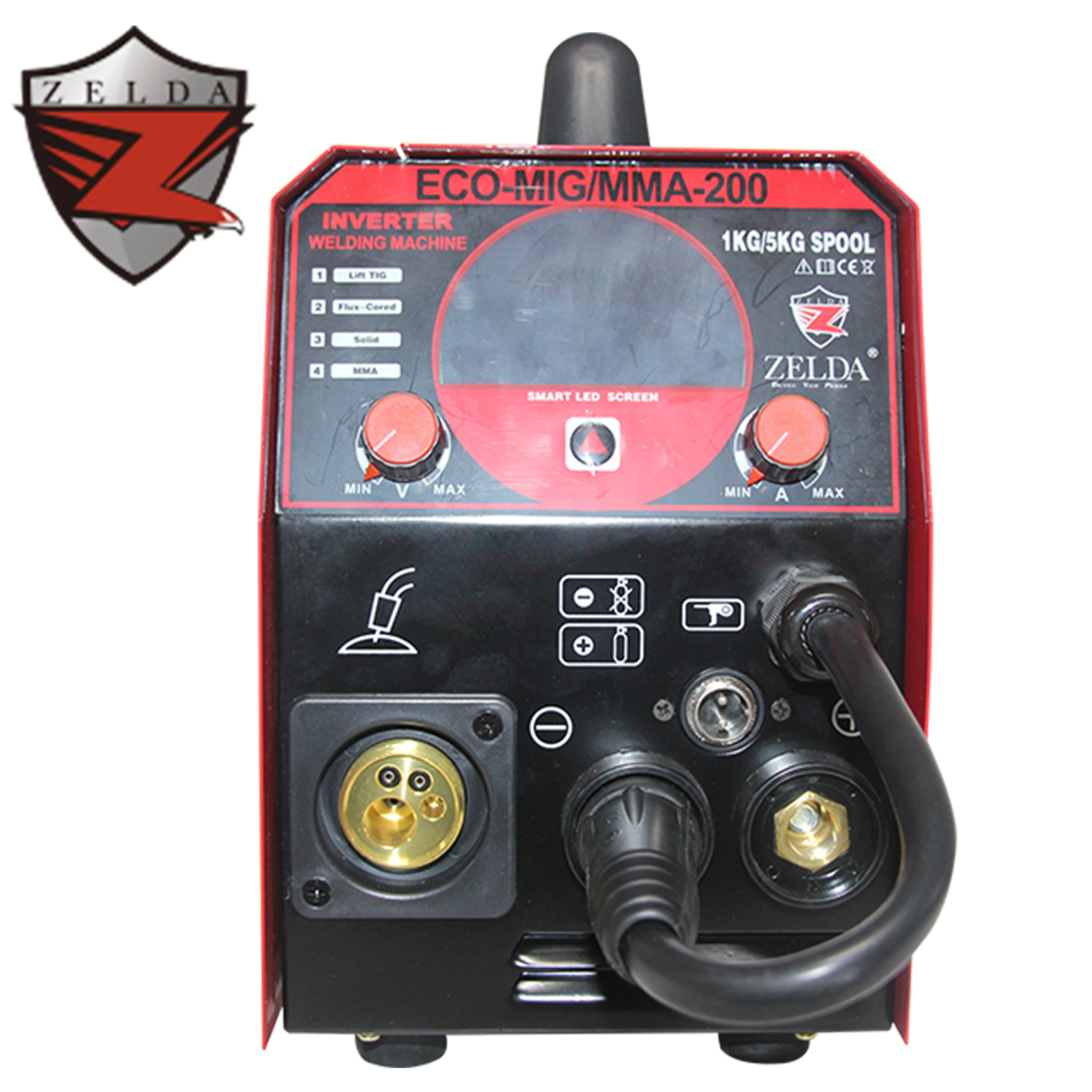 ZELDA  3 in 1 MIG MAG Welding Machine MIG MMA Welder Gasless Mig Welding Machine