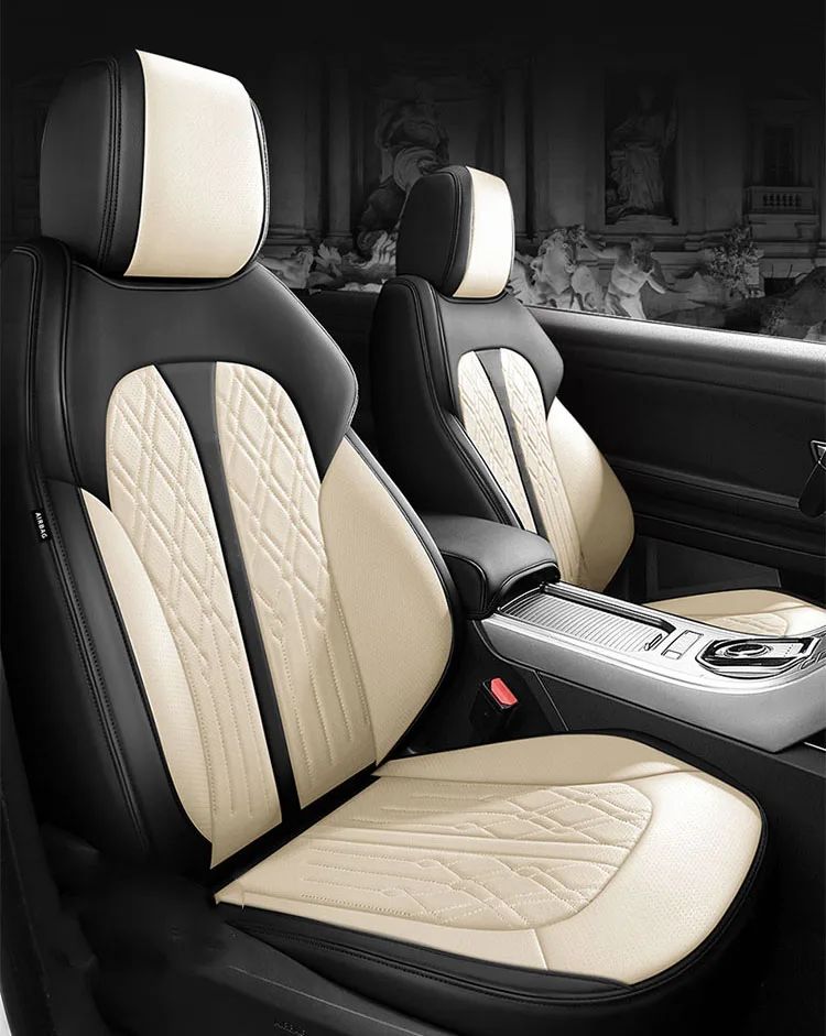 leather Car Seat Covers set For Porsche Cayenne 955 958 996 Macan Panamera Cayman 718 Boxster Car Accessories automotive goods
