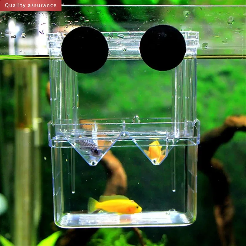 Aquarium breeding box Fish breeding isolation box Fish hatching box Acrylic divider shrimp clownfish to prevent attacks