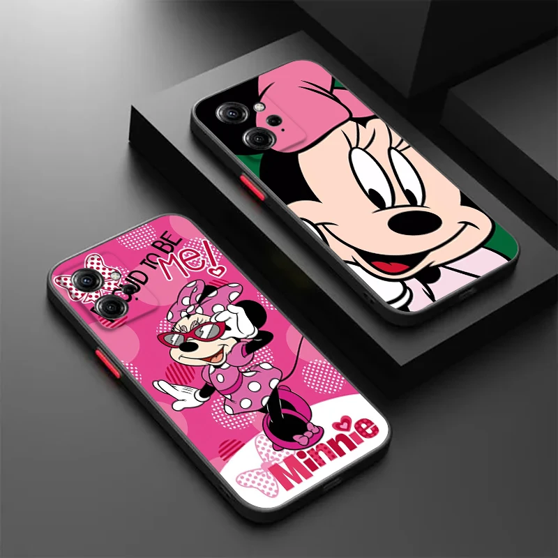 

Disney Minnie Cartoon Frosted Translucent For Redmi 8 8A 9A 9C 9AT 9 9T 10X 10A 10C 10 11A 12C 12 13C 5G Funda Phone Case