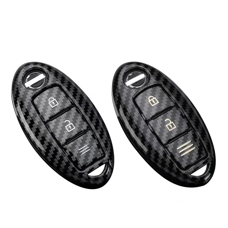 Glossy Carbon fiber ABS Car Key Case Fob Cover For infiniti FX35 FX37 FX50 G25 G35 G37 JX35 M35 M37 M45 Q70