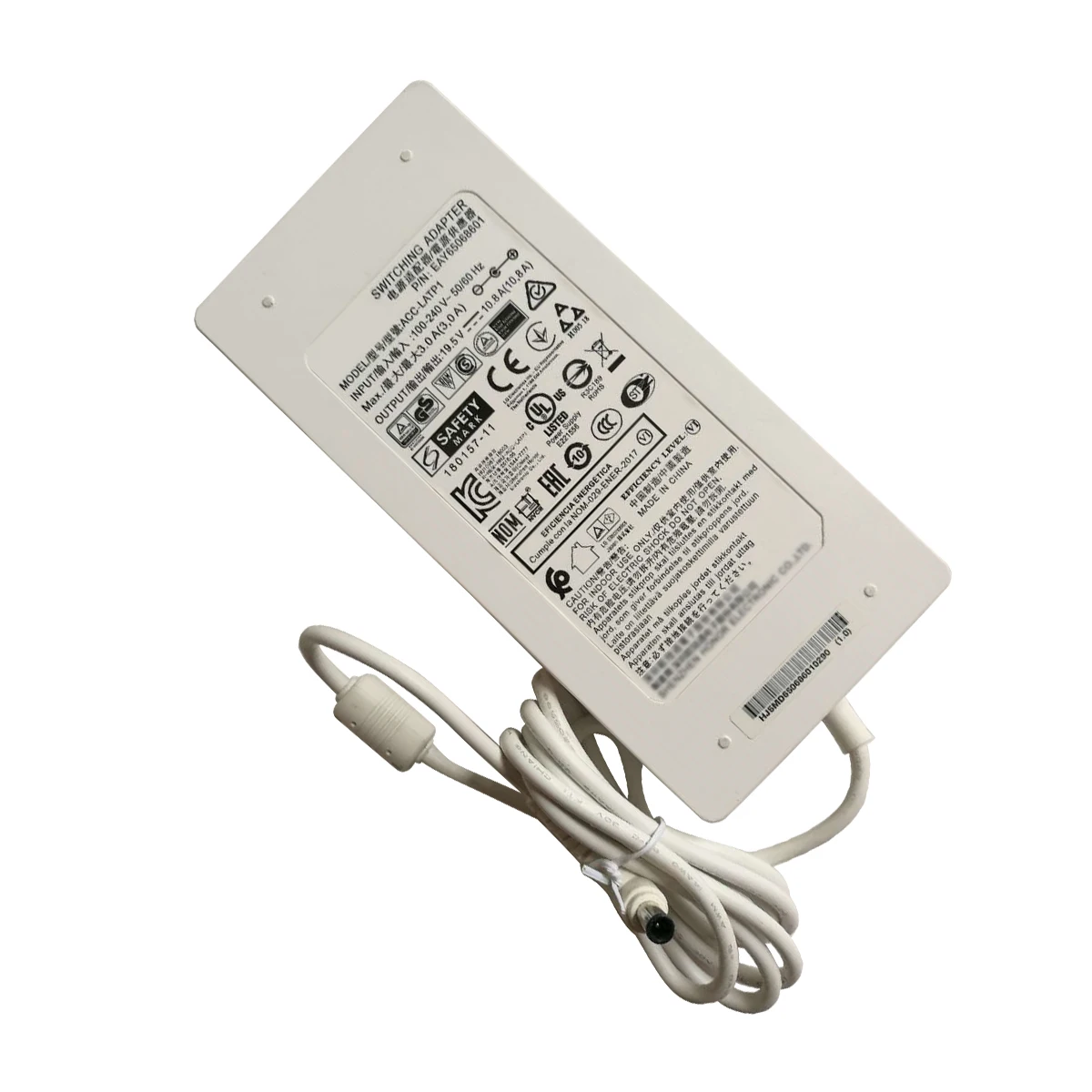 Adaptador AC para LG 38WN95C Monitor, Magro carregador de alimentação, EAY65068601, ACC-LATP2, 19.5V, 10.8A, 210W