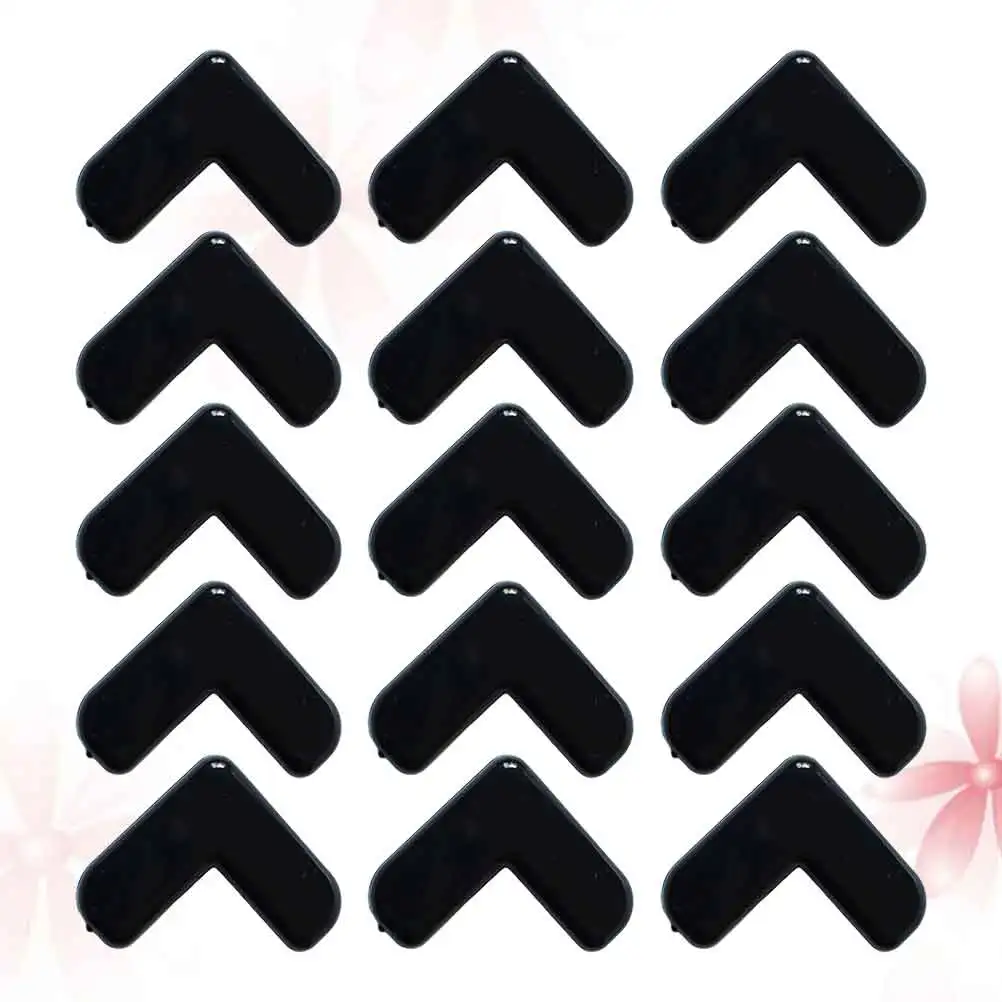 

20pcs Colorful Silicone Corner Protectors Kid Safe Table For Home Large Quantity Set Black