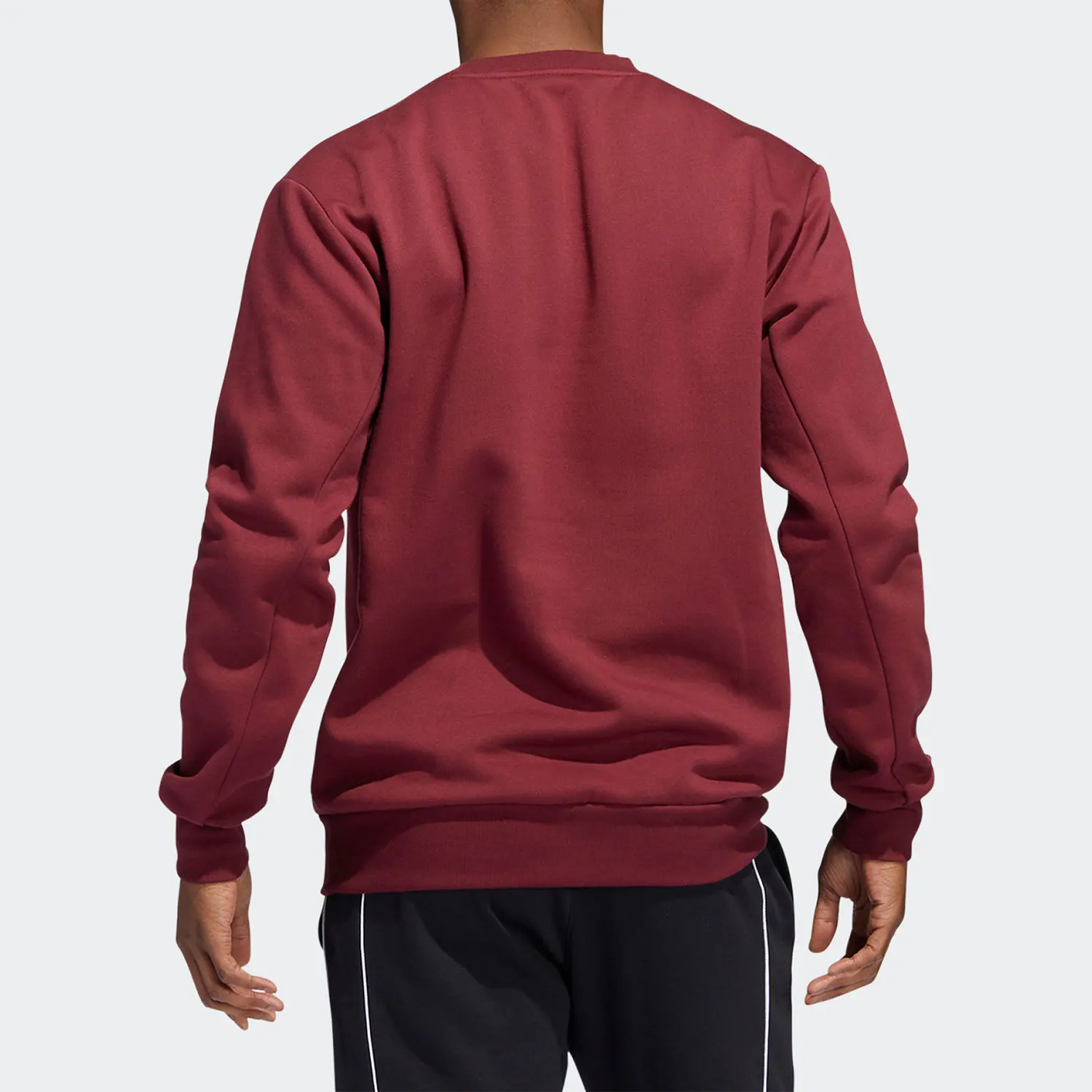 Adidas genuine men's sports printed fleece round neck pullover sweatshirt HP1024