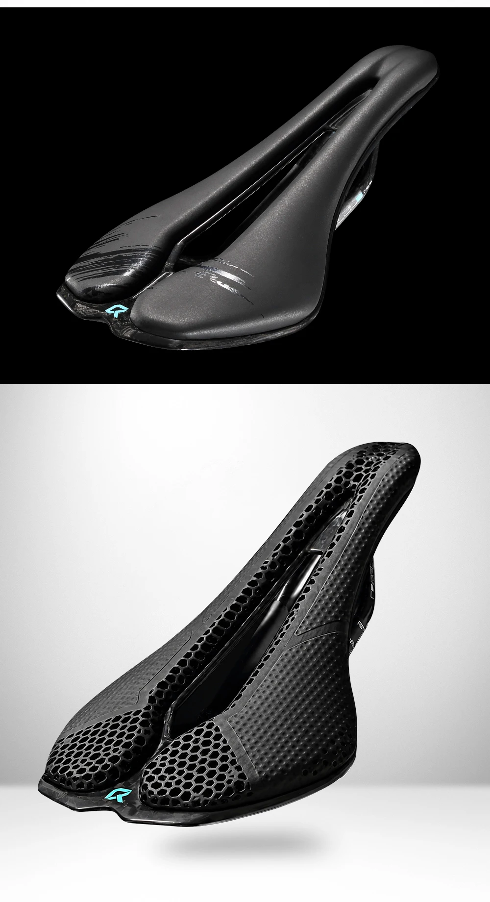 2026 RYET Ultraleichter Carbon-Sattel Hohlkomfort 245x143mm MTB Rennrad Gravel Bike Sitz Atmungsaktives Langlebiges Fahrradkissen Zubehör – Detail 14