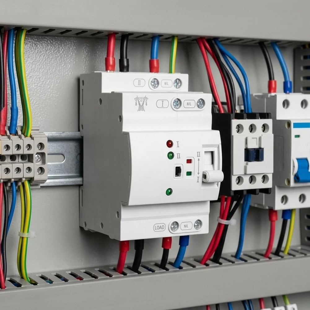 220V 2P Dual Power Automatic Transfer Switch for Stable Power Redundancy in Commercial and Industrial Environments
